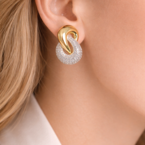 Knoten Ohrringe Gold & Silber