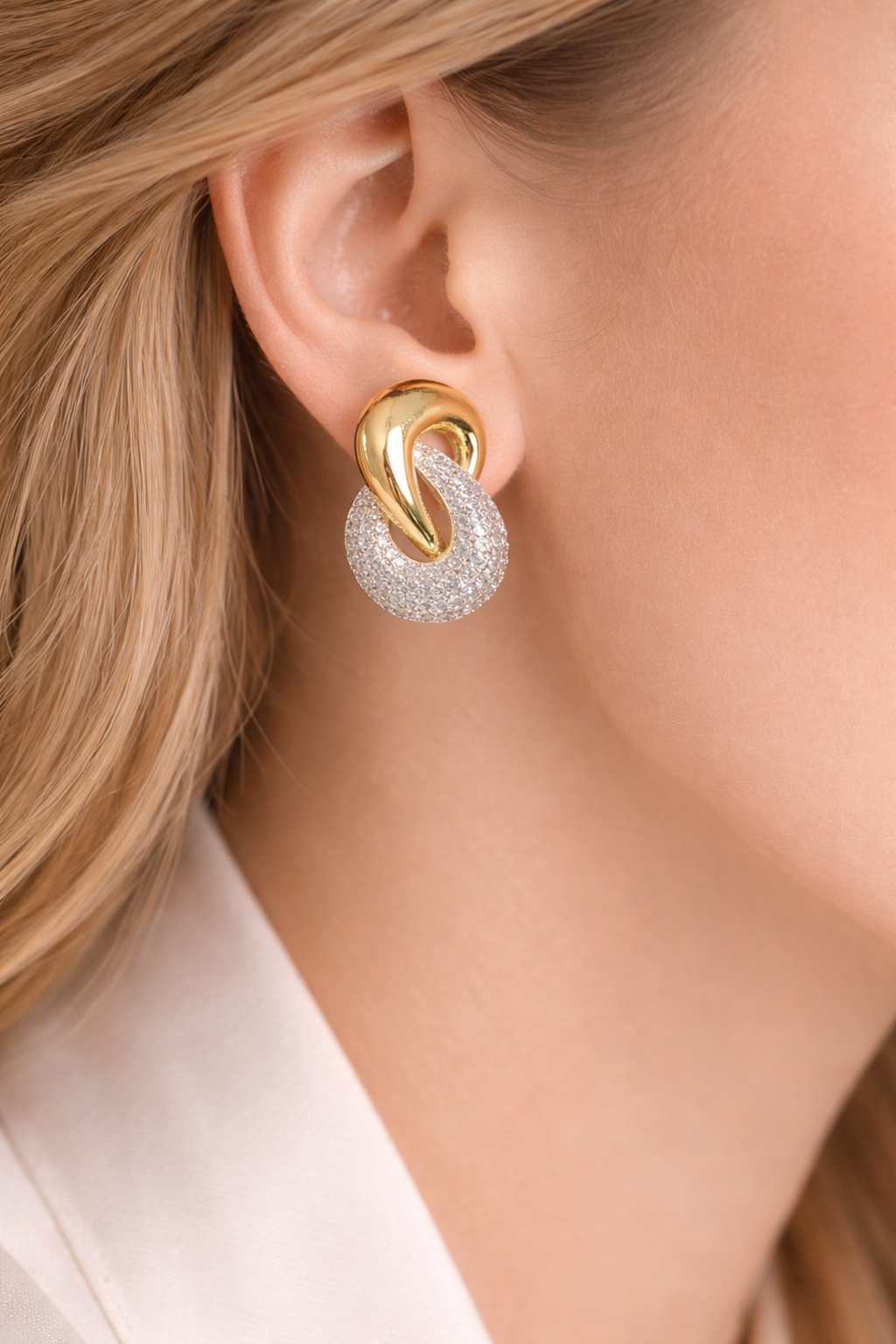 Knoten Ohrringe Gold & Silber