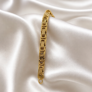 Königsketten Armband in Goldoptik mit markantem Gliederdesign
